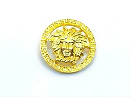 Versace Vintage Medusa Head 4 S Shank Buttons with Rim Meander Greek Key... - $5,918.44 MXN