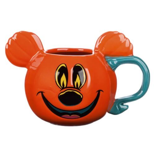 Primary image for Mickey Mouse Jack O'Lantern Pumpkin Coffee Mug Cup Disney Parks Halloween 2023
