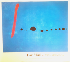 Joan Miro - Cartel Original Exposición - Azul II - Moma Nyc- 140 x 125cm -1993 - £416.88 GBP