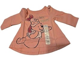 NWT Disney Jumping Beans Girls Long Sleeve Pink Tee Winnie The Pooh 3 Months - £9.11 GBP