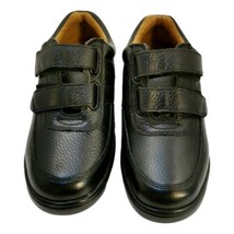 Doctor Comfort Shoes Womans Black Colette Size 6.5 Leather Hook Loop Diabetic - $36.18