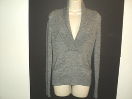 J. CREW Women&#39;s Size XS-Small Lofty Sweater Gray Alpaca-Merino Shawl #89200 - £14.81 GBP