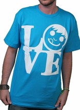 Neff Hombre Azul Turquesa Love Estatua Chupón Cara Camiseta W11316 Nwt - £10.75 GBP