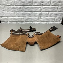 Vintage Nicholas No. 493X Genuine Leather Tool Belt Carpentry Made In USA - $29.99