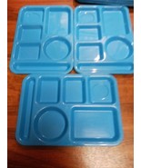 Vintage Set of 3- SiLite 614 School Cafeteria Lunch Divided Trays▪︎ - $20.35 CAD