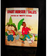 1938 Eight Nursery Tales book - Hardcover New York Platt &amp; Munk - Piper ... - £74.72 GBP