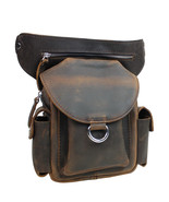 Vagarant Traveler 10 in. Cowhide Leather Fashion Waist Fanny Pack L86. D... - £65.13 GBP