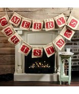 Factory Direct Craft 100% Natural Jute Burlap Merry Christmas Garlands - $148.07 MXN