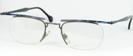 Vintage Tlh N 02 G4 Blue /BLACK /DARK Grey Eyeglasses Glasses Frame 49-19-148mm - £155.69 GBP