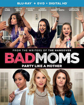 Bad Moms [Blu-ray], Good DVD, Pinkett Smith, Jada,Hernandez, Jay,Hahn, K... - $4.20