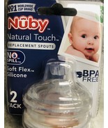 Ship N 24 Hours. New-Nuby 2 pack Soft Flex Silicone Replacement Sprouts. 6+ - €25,32 EUR