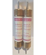 LOT OF 2 Gould Shawmut TRS100R Fuse 100 Amp 600V Dual Element Time Delay - $51.94 CAD
