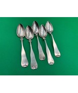 Lot of 5 x COIN Silver Teaspoons JOHN MOOAR (New Hampshire) - €86,24 EUR