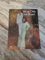 Rare/Vintage &quot;We&#39;ve Only Just Begun&quot; Sheet Music THE CARPENTERS (1972) E... - $4.95