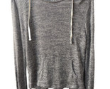 Aeropostale Juniors Size S Boho Knit Pullover Hoodie Pockets Gray Embroi... - $12.37