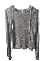 Aeropostale Juniors Size S Boho Knit Pullover Hoodie Pockets Gray Embroi... - £9.88 GBP