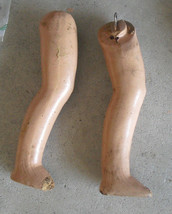 Set of 2 Vintage 1930s Composition Girl Doll Legs 7 3/4&quot; Long - £14.80 GBP