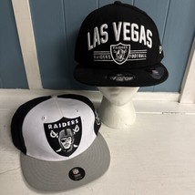 Lot Of 2 Las Vegas Raiders New Era NFL Patch Hat Snapback &#39;47 9fifty - $33.60