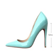 Classical Thin High Heels Women Dress Shoes 8/10/12 cm Heels Stilettos Women Pum - £60.33 GBP