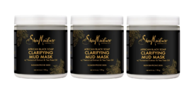 Shea Moisture African Black Soap Clarifying Mud Mask 6 Oz 3 Pack - £22.57 GBP