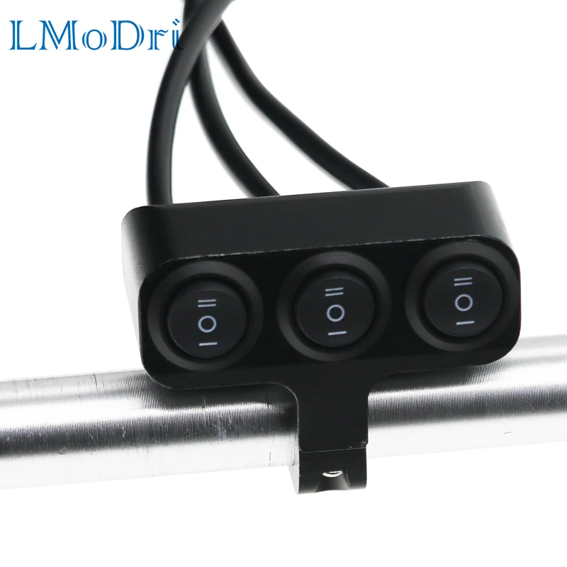 LMoDri Motorcycle Switches Aluminum Alloy press 12V Gear Motorbike Headlights Sp - £531.92 GBP