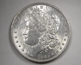 1885 Silver Morgan Dollar AU Coin AN603 - £38.17 GBP