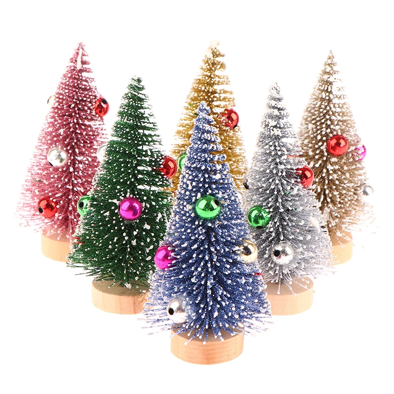 1:12 Dollhouse Miniature 10cm Christmas Tree Cedar Tree Snowflake Pine Needle - £7.59 GBP+