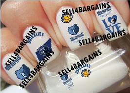 NBA MEMPHIS GRIZZLIES BASKETBALL TEAM》10 Different Designs》Nail Art Decals - $9.75