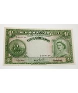 1953 Bahamas 4 Shillings Remarque XF État P #13 - $275.46