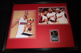 Chris Bosh Signed Framed 16x20 Rookie Card &amp; Photo Display TOPPS Heat - £141.29 GBP