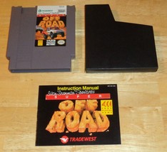 Nintendo NES Ivan Ironman Stewart&#39;s Super Off Road Video Game, w/ Manual, Tested - £14.03 GBP