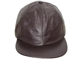 Capas NY Genuine Leather Brown Baseball Cap XL - $11.88
