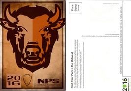 2016 National Park Service NPS Buffalo Midwest Centennial Postcard - £7.39 GBP