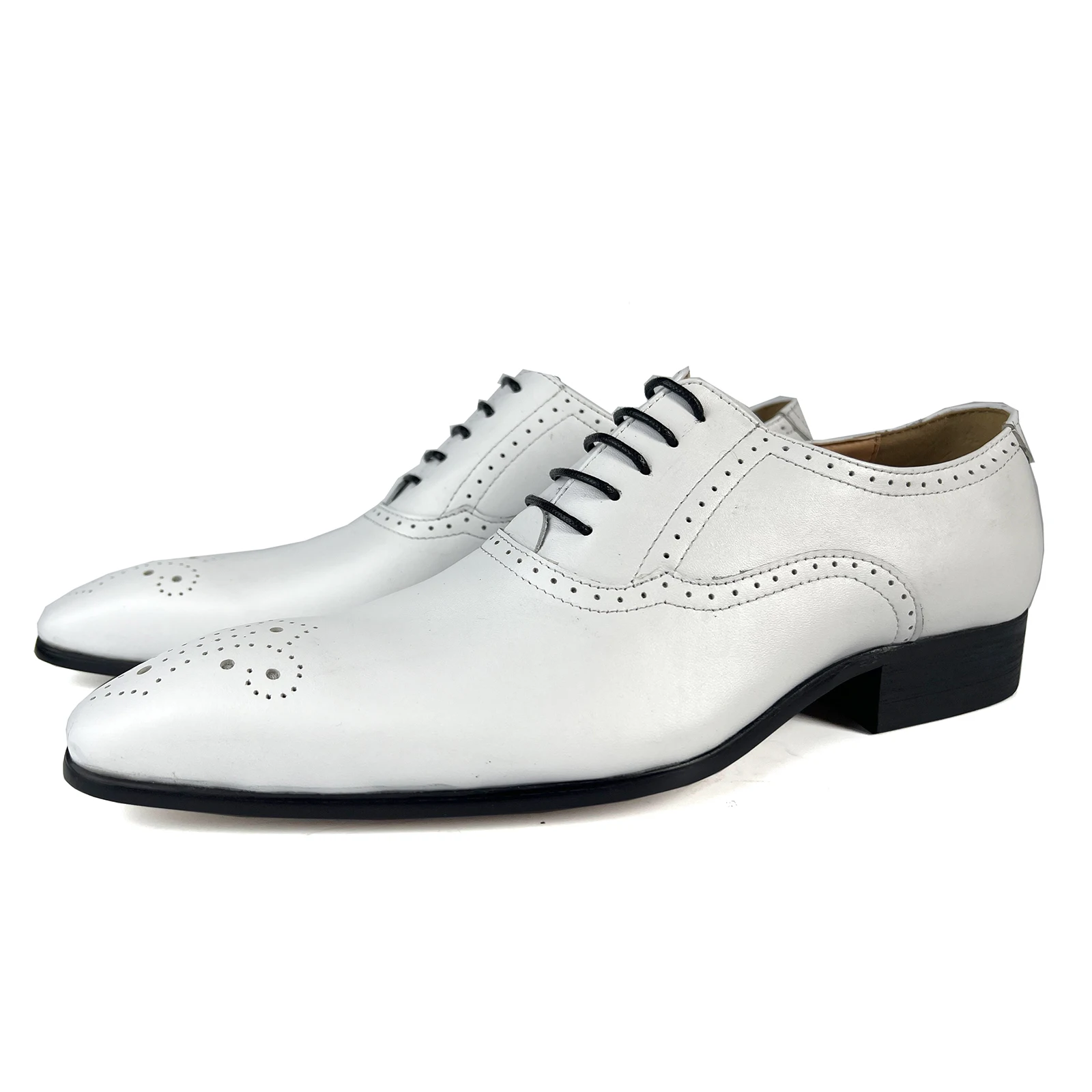 Summer2022 High Quality Handmade Ox Dress Shoes Men  Leather Suit Shoes Footwear - $203.88