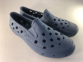 Vans Slip-On TRK Sneakers Men&#39;s Sz 10 Light Blue Slip-On Water Shoes Rubber - £18.67 GBP