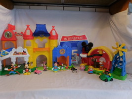 Fisher Price Little People Discover Disney Mickey Mouse Castle + Interstate Sign - £49.09 GBP