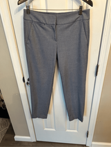 Loft long dress pants size 4 Marissa cut blue and white dress pants work... - $24.75