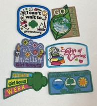 Girl Scout BSA Patch LOT 6 Can&#39;t Wait Go Green Investiture Scout Week GOC - £3.72 GBP