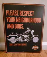 Harley Davidson Don&#39;t Let It Come To This Respect Our Neighborhood Metal... - $1,424.56 MXN