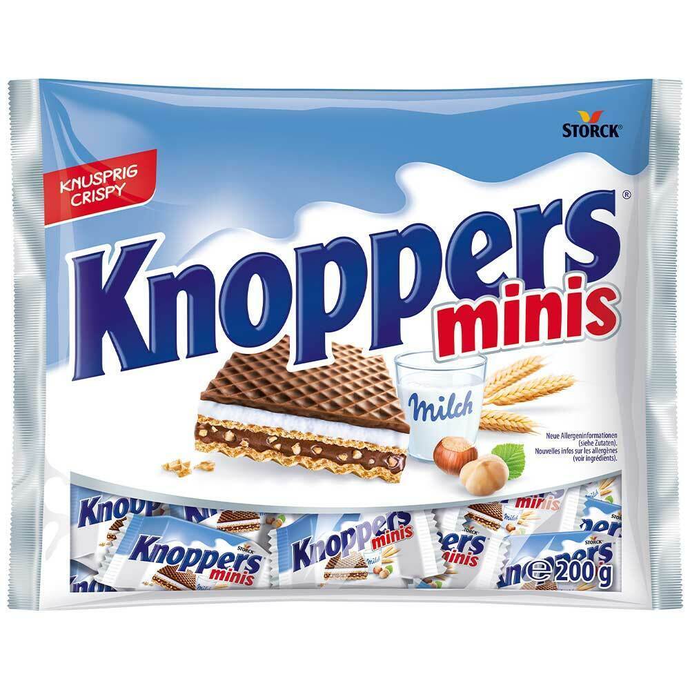 Storck KNOPPERS Mini bars 200g -FREE SHIPPING  - £9.33 GBP