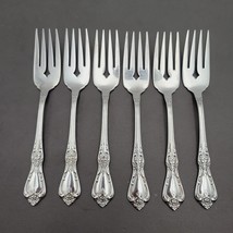 Set of 6 Oneida Salad Fork KENNETT Square Distinction Deluxe STAINLESS S... - £28.61 GBP