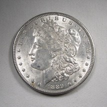 1889 Silver Morgan Dollar CH AU Coin AN604 - £38.77 GBP