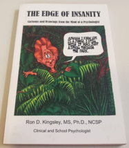 THE EDGE OF INSANITY Psychologist Cartoons &amp; Drawings (Kingsley) 2019 PB... - $22.99