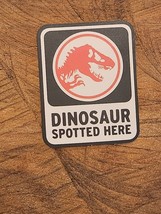 Dinosaur Sticker Caution Warning Beware Danger T-Rex Raptor Lizard Jurassic Park - £1.80 GBP