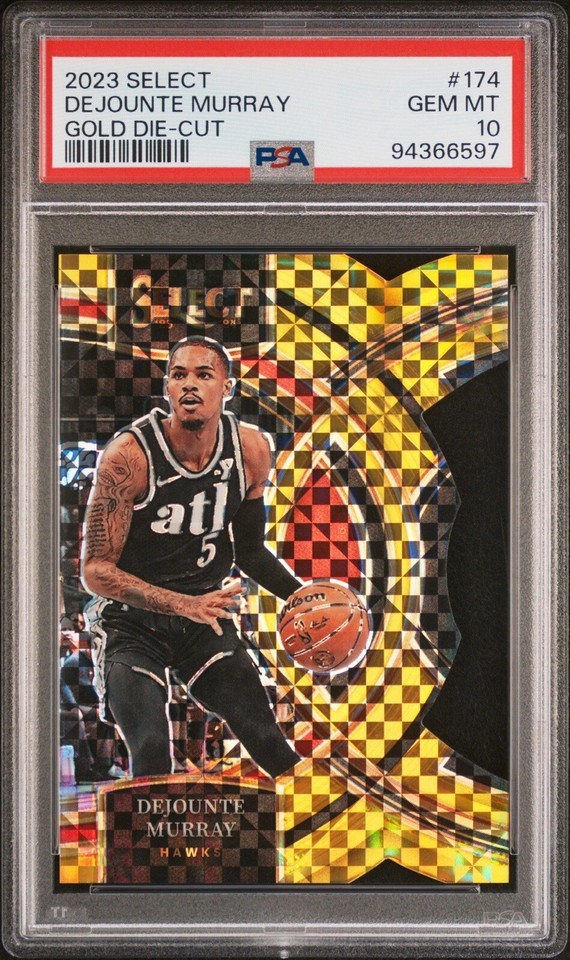 2023 Select Dejounte Murray Gold Die-Cut #174 GEM MT PSA 10 10/10 1/1 Pe... - $118.79