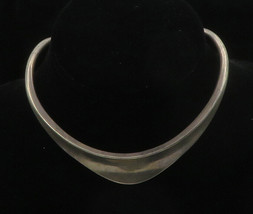 Bent Knudsen Denmark 925 Silver - Vintage Modernist Collar Necklace - NE2683 - £309.34 GBP