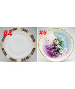 ANTIQUE 1912 GERMAN SERVING PLATTERS FLOWERS WINE GRAPES 22K GOLD TRIM 1... - $91.22 MXN