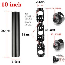 10&quot; inches 1/2-28 5/8-24 Single Core Black Aluminum Tube Car Fuel Filter  - $140.00