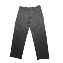 Haggar Pants Mens 34x30 Black WPL386 Chino Polyester Wide Waistband Dressy - $21.19