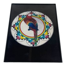 Scarlet Macaw Southwest Native American Aztec Parrot Printed Picture Framed 8x10 - £36.81 GBP